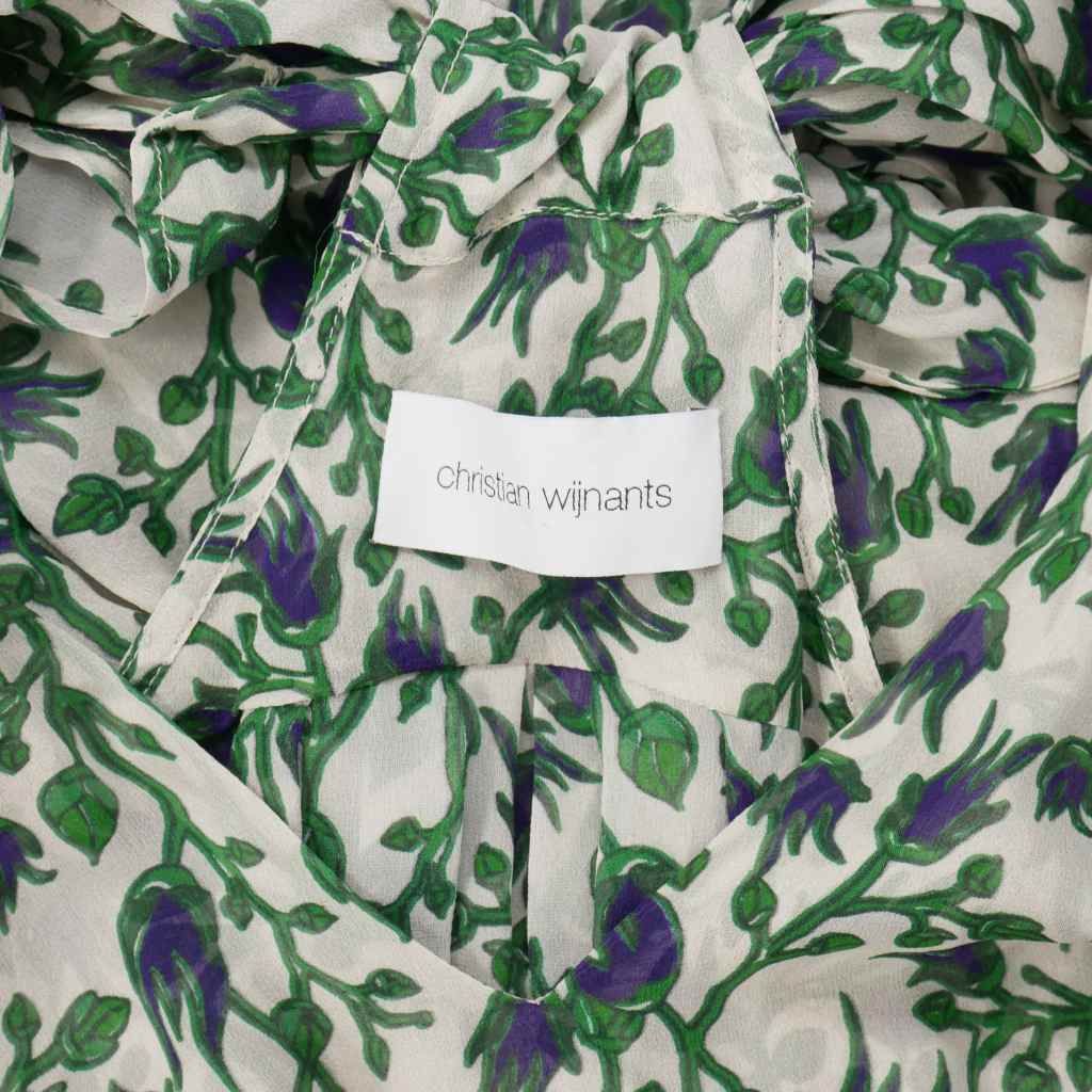 クリスチャンワイナンツ ワンピース　花柄　シルク混 クリスチャンワイナンツ ワンピース 花柄 シルク混