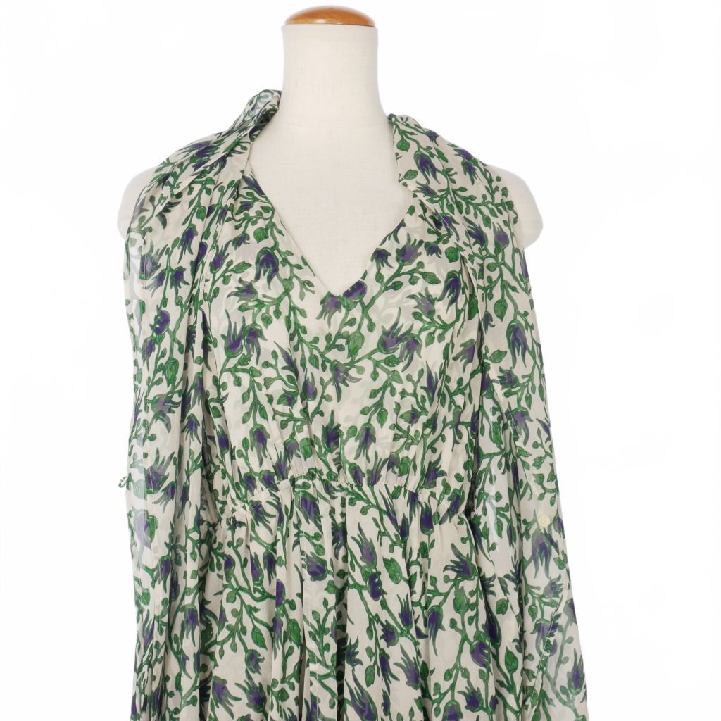 クリスチャンワイナンツ ワンピース　花柄　シルク混 クリスチャンワイナンツ ワンピース 花柄 シルク混