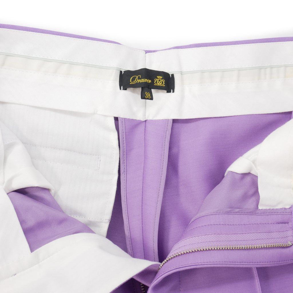 ドゥロワー Drawer ウール シルク クロップドパンツ スラックス