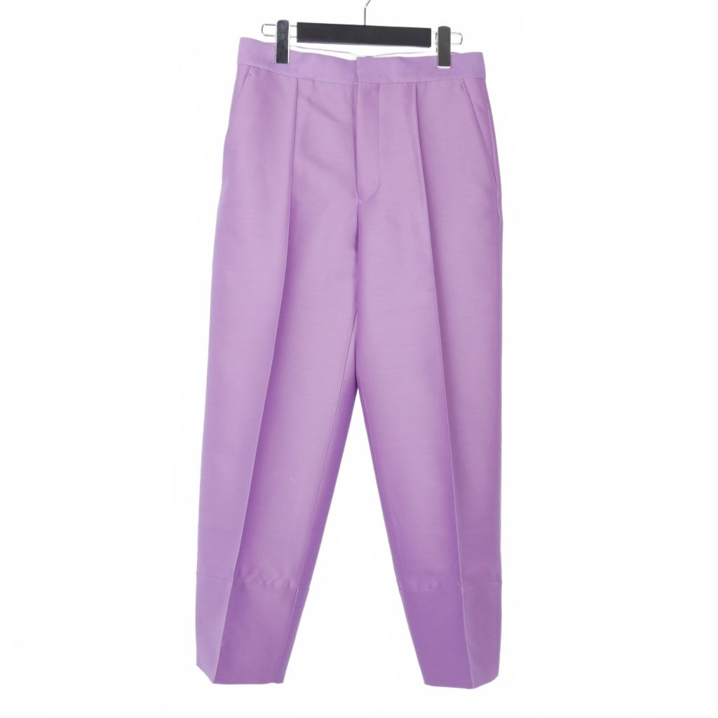 ドゥロワー Drawer ウール シルク クロップドパンツ スラックス