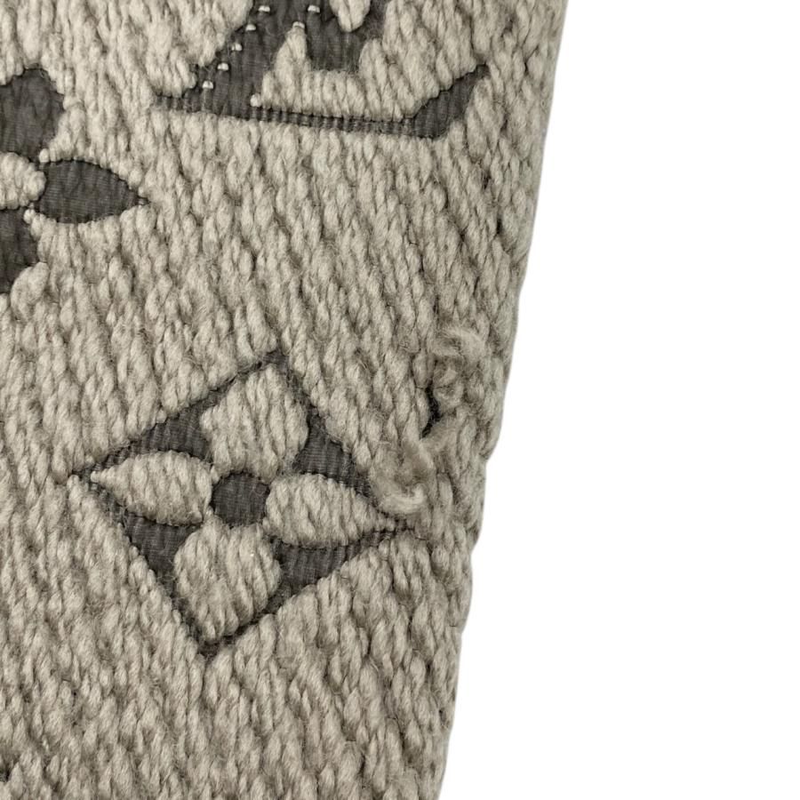 ☆E4912 ルイヴィトン マフラー エシャルプ・ロゴマニア 413287 ウール