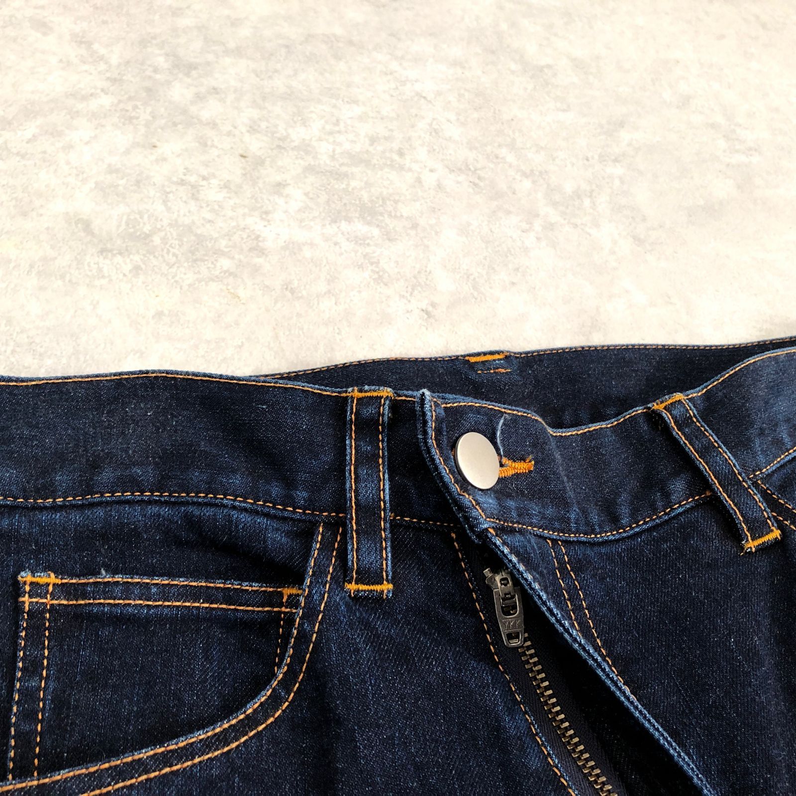 美品 定価4.1万 MUKAI LAYERED SLIM DENIM PANTS レイヤード デニム 
