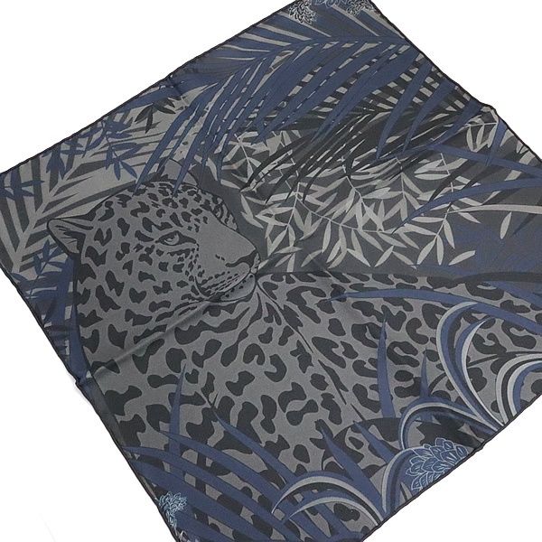 広尾店】未使用 カルティエ Cartier スカーフ レオパード ブラック系