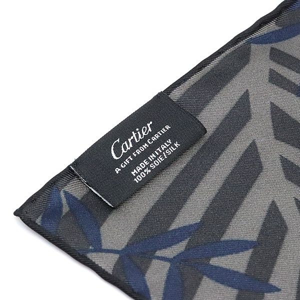 広尾店】未使用 カルティエ Cartier スカーフ レオパード ブラック系