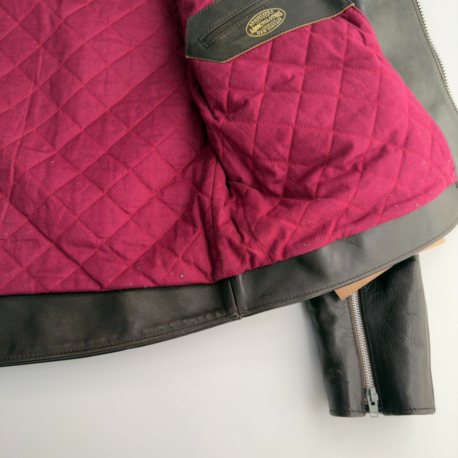 ADDICT CLOTHES アディクトクローズ　セミダブル　馬革　サイズ42 ADDICT CLOTHES アディクトクローズ セミダブル 馬革 サイズ42 - メルカリ