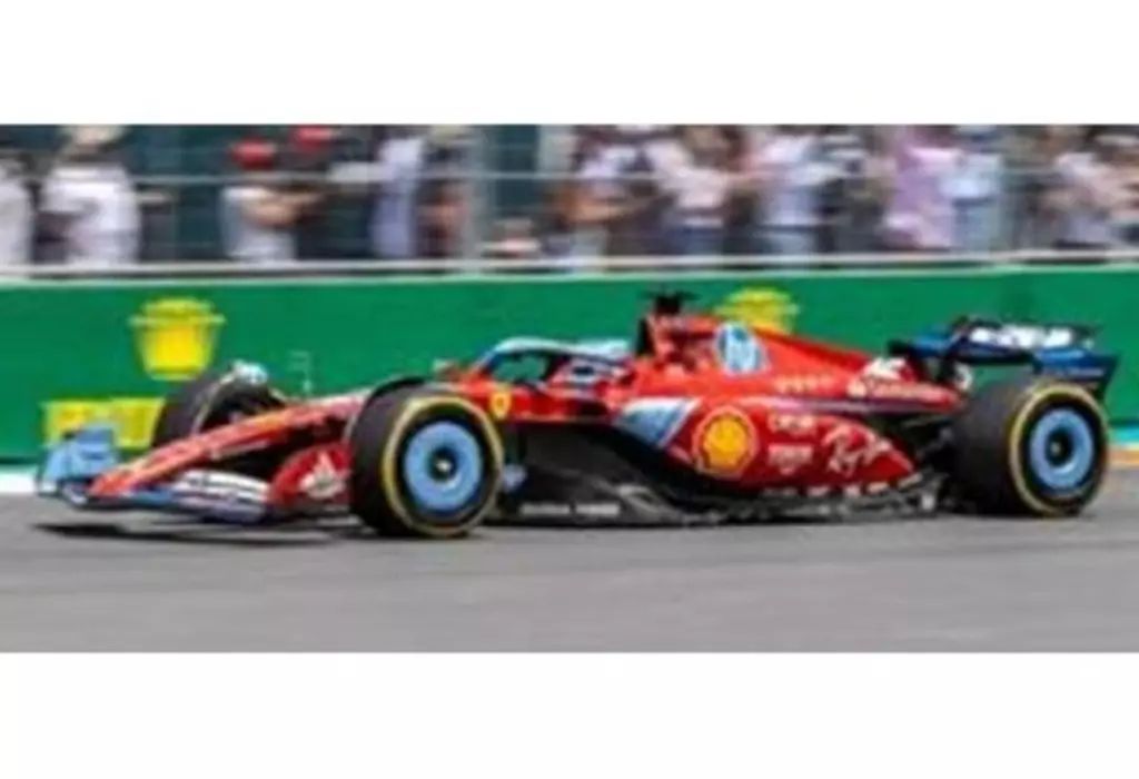 中古】ミニカー 1/18 Ferrari SF-24 3rd Miami GP 2024 Charles