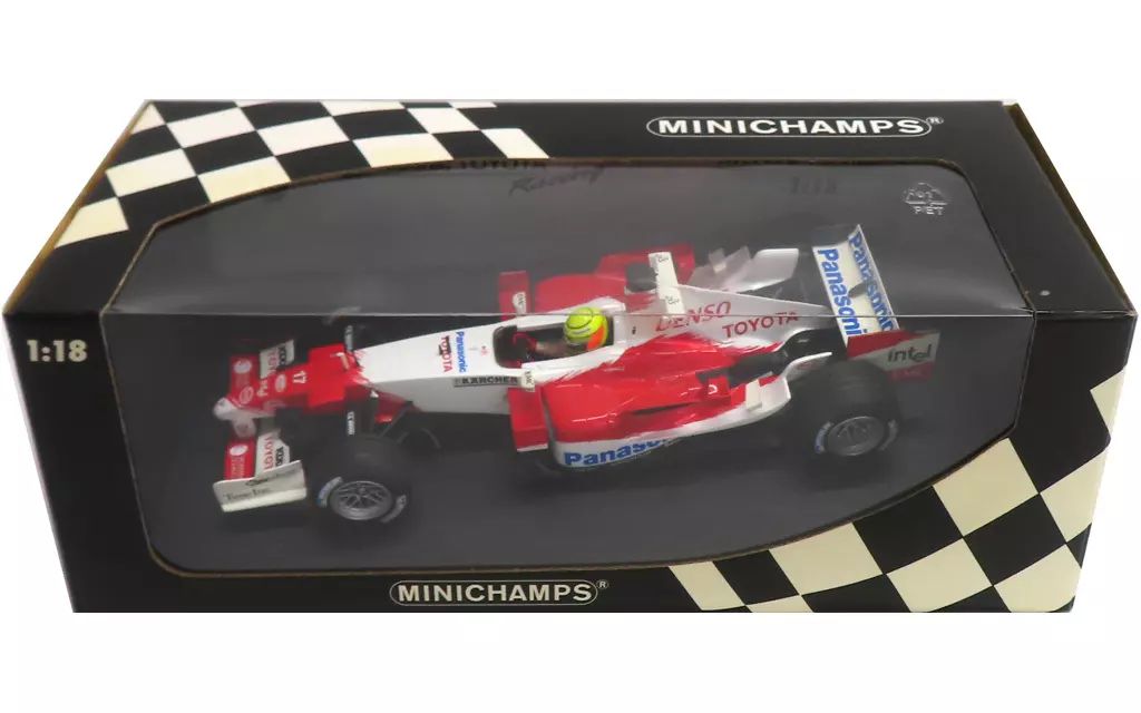 中古】ミニカー 1/18 Panasonic Toyota Racing TF105(レッド×ホワイト