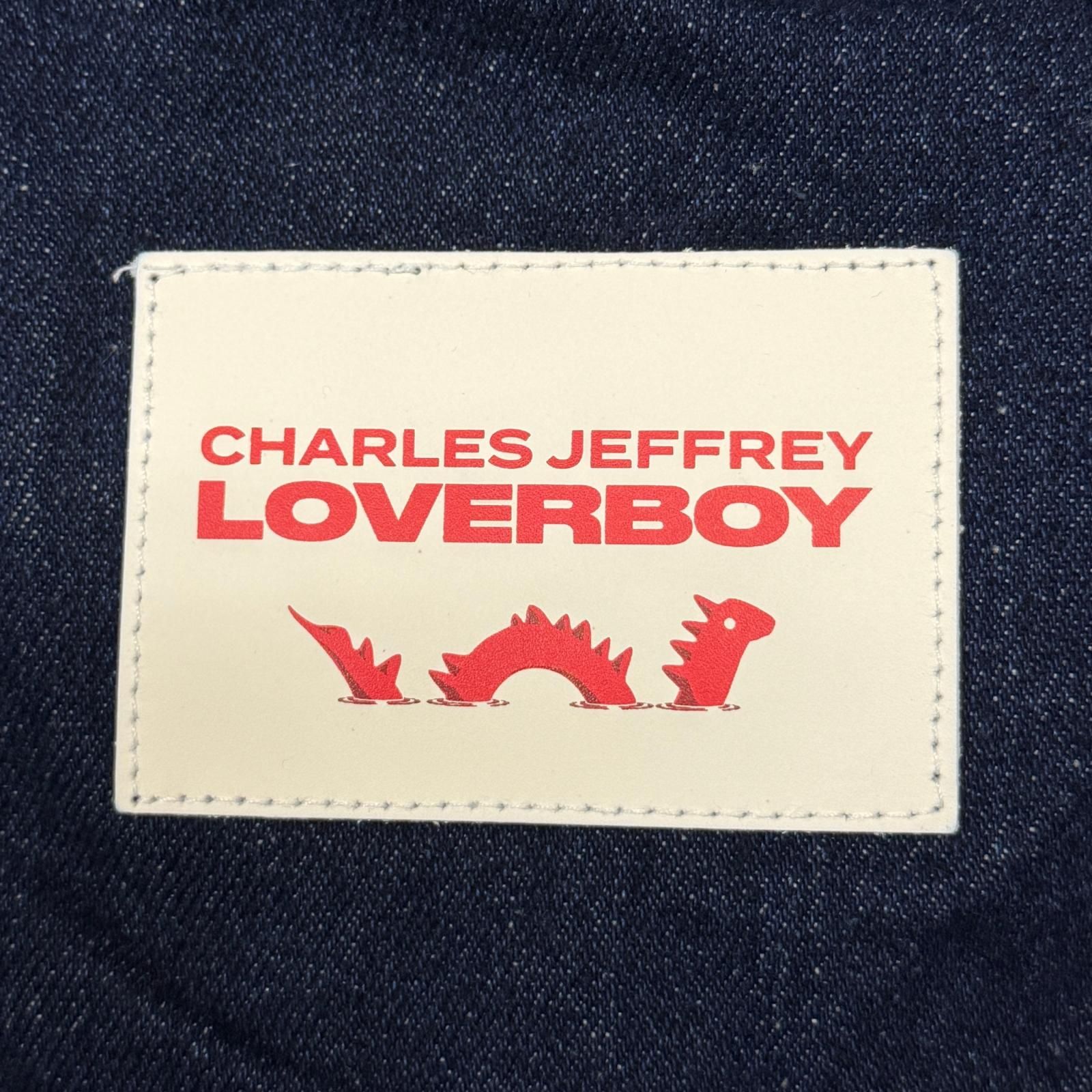 未使用 CHARLES JEFFREY LOVERBOY 25SS CARGO DENIM JACKET WITH KNIT