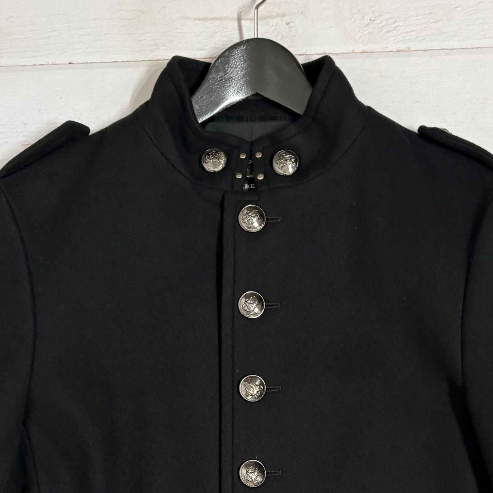 美品 バーバリーブラックレーベル Burberry Black label カシミヤ混