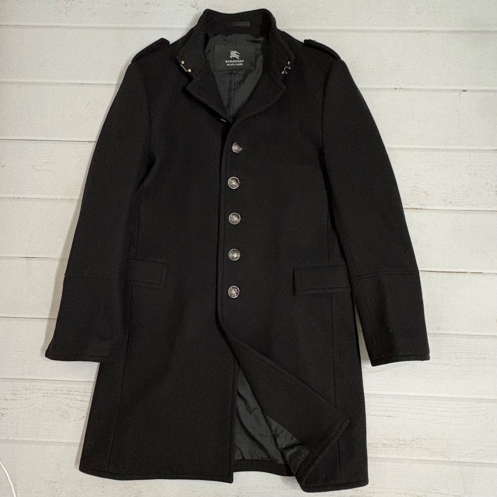 美品 バーバリーブラックレーベル Burberry Black label カシミヤ混