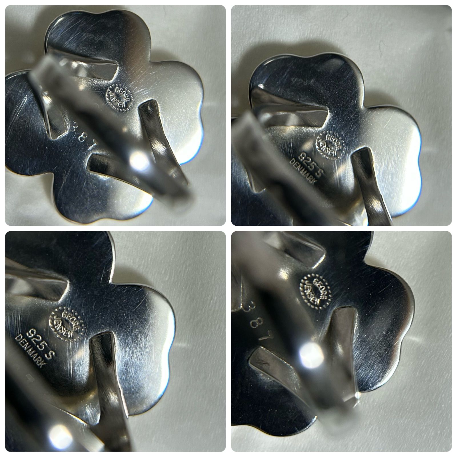 ジョージジェンセン リング 指輪 387 クローバー AG925 約12号 Georg