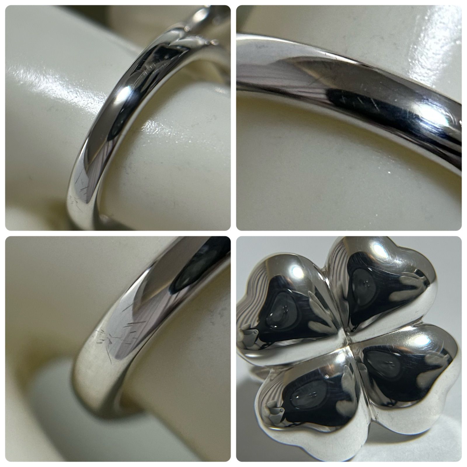 ジョージジェンセン リング 指輪 387 クローバー AG925 約12号 Georg