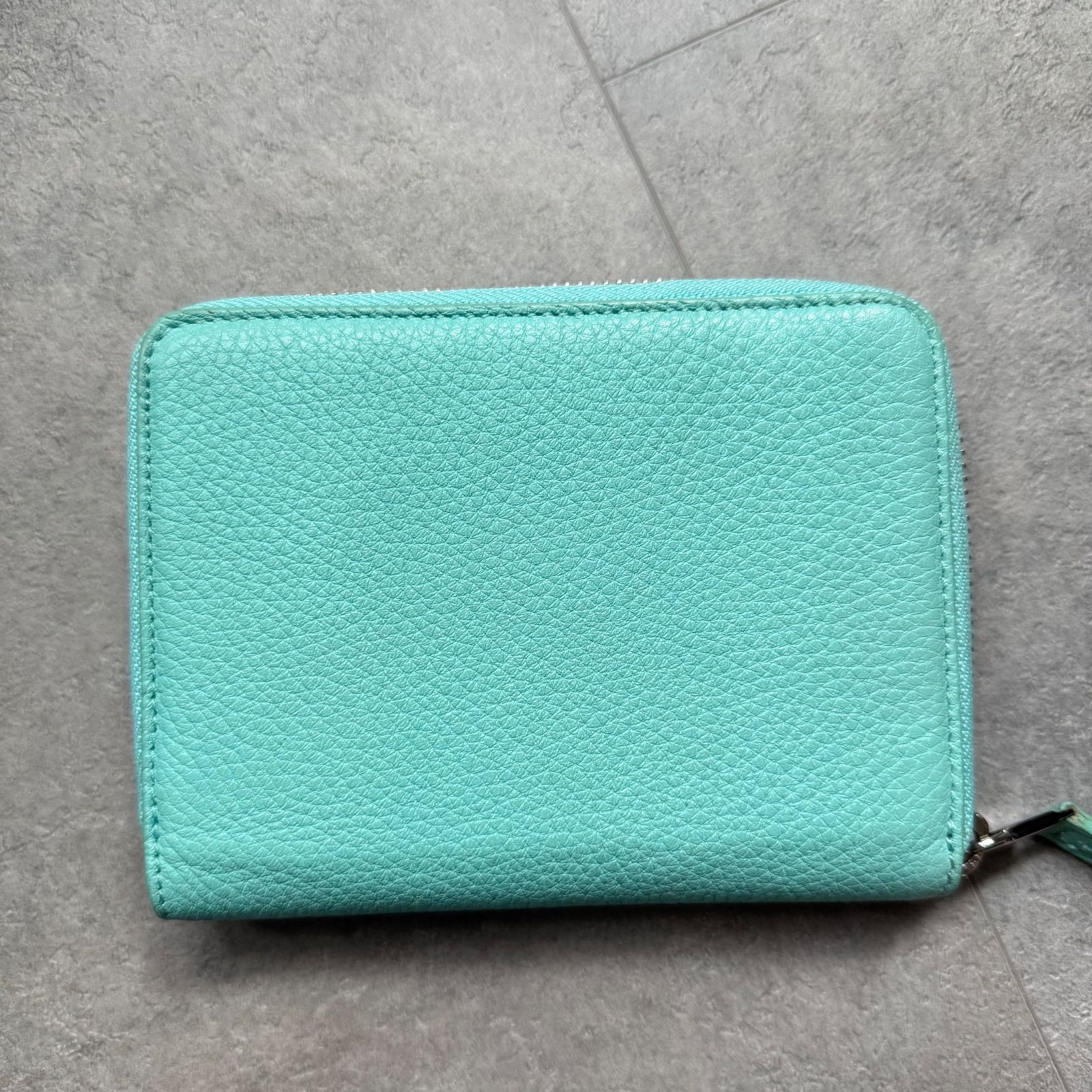 Tiffany & Co. ティファニー ラウンドジップ コンパクトウォレット 二