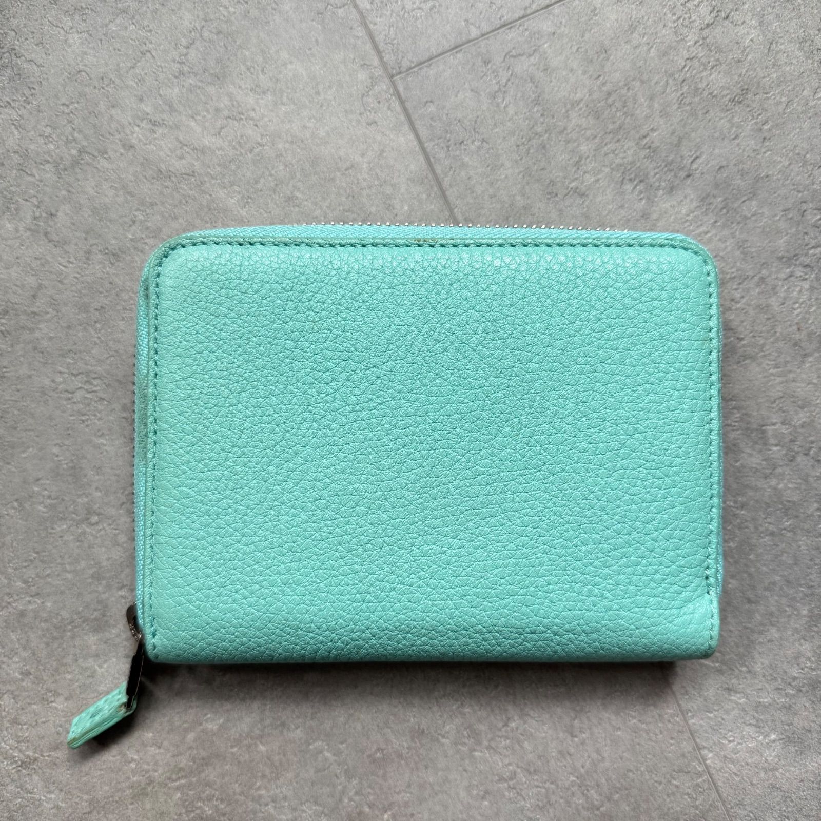 Tiffany & Co. ティファニー ラウンドジップ コンパクトウォレット 二