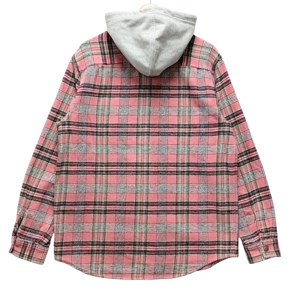 SUPREME シュプリーム 18SS Hooded Plaid Flannel Shirt フード