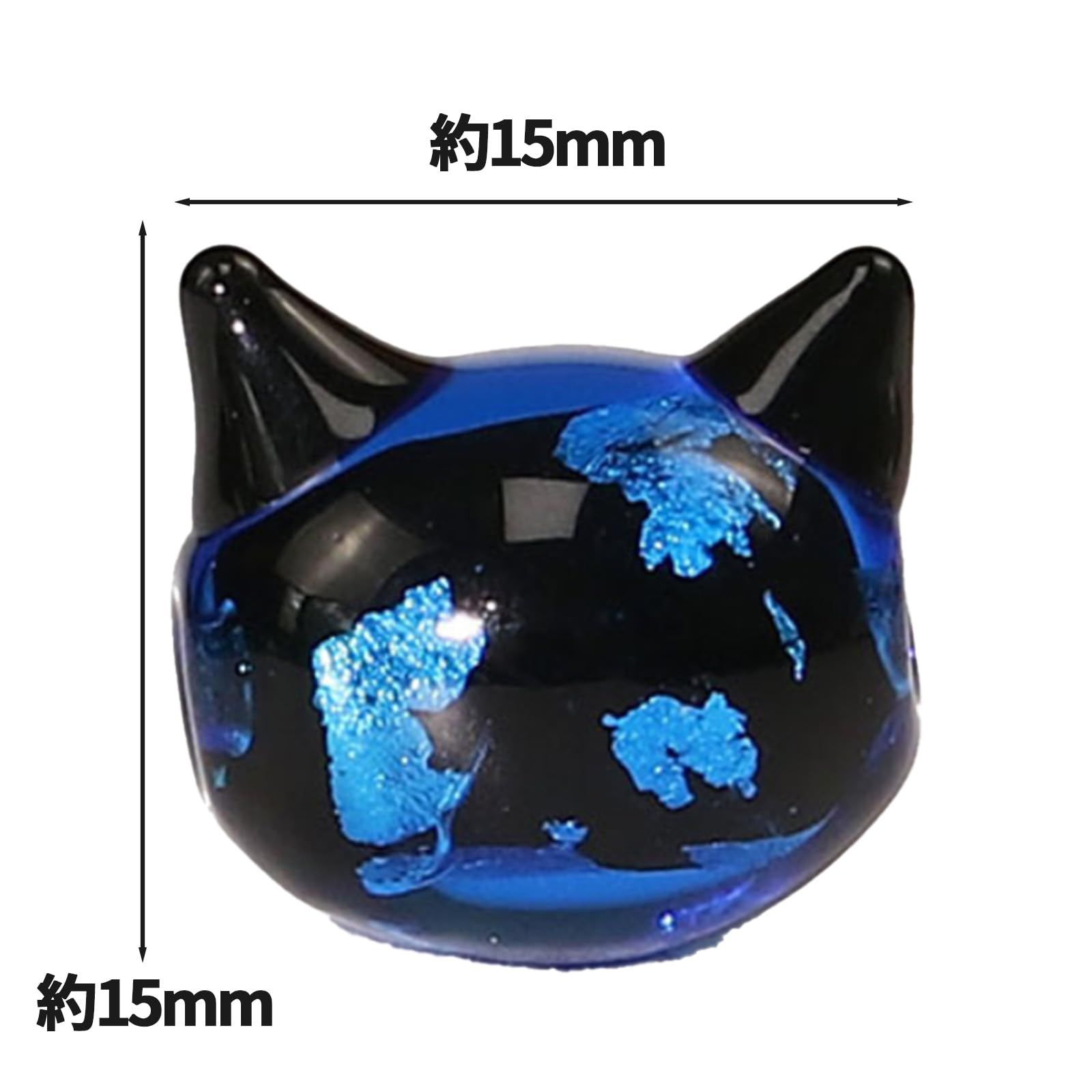 Hyack とんぼ玉 ねこ ビーズ パーツ 猫 ビーズガラス ハンドメイド