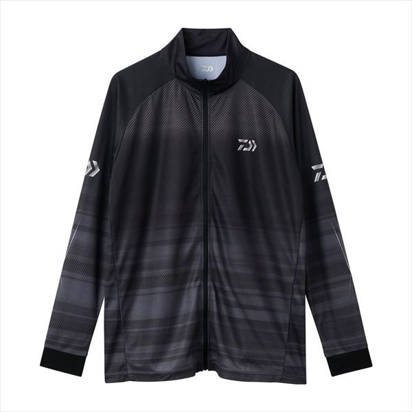 ダイワ ウェア DE 7326 ロングスリーブ ドライシャツ フルジップ ブラック XL