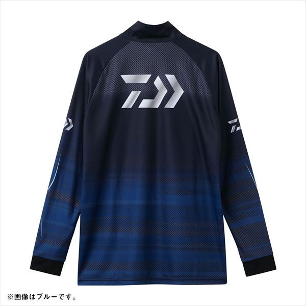 ダイワ ウェア DE 7326 ロングスリーブ ドライシャツ フルジップ ブラック L