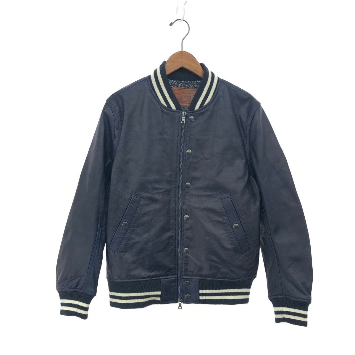 DUFFER ダファー レザースタジャン L 牛革 ダブルジップ DF-PL-77202 