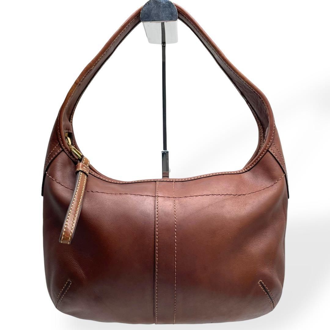 COACH 11302 ワンショルダーバッグ オールレザー ブラウン 肩掛け 極美品 COACH コーチ ワンショルダーバッグ ホーボー 肩掛け レザー 茶