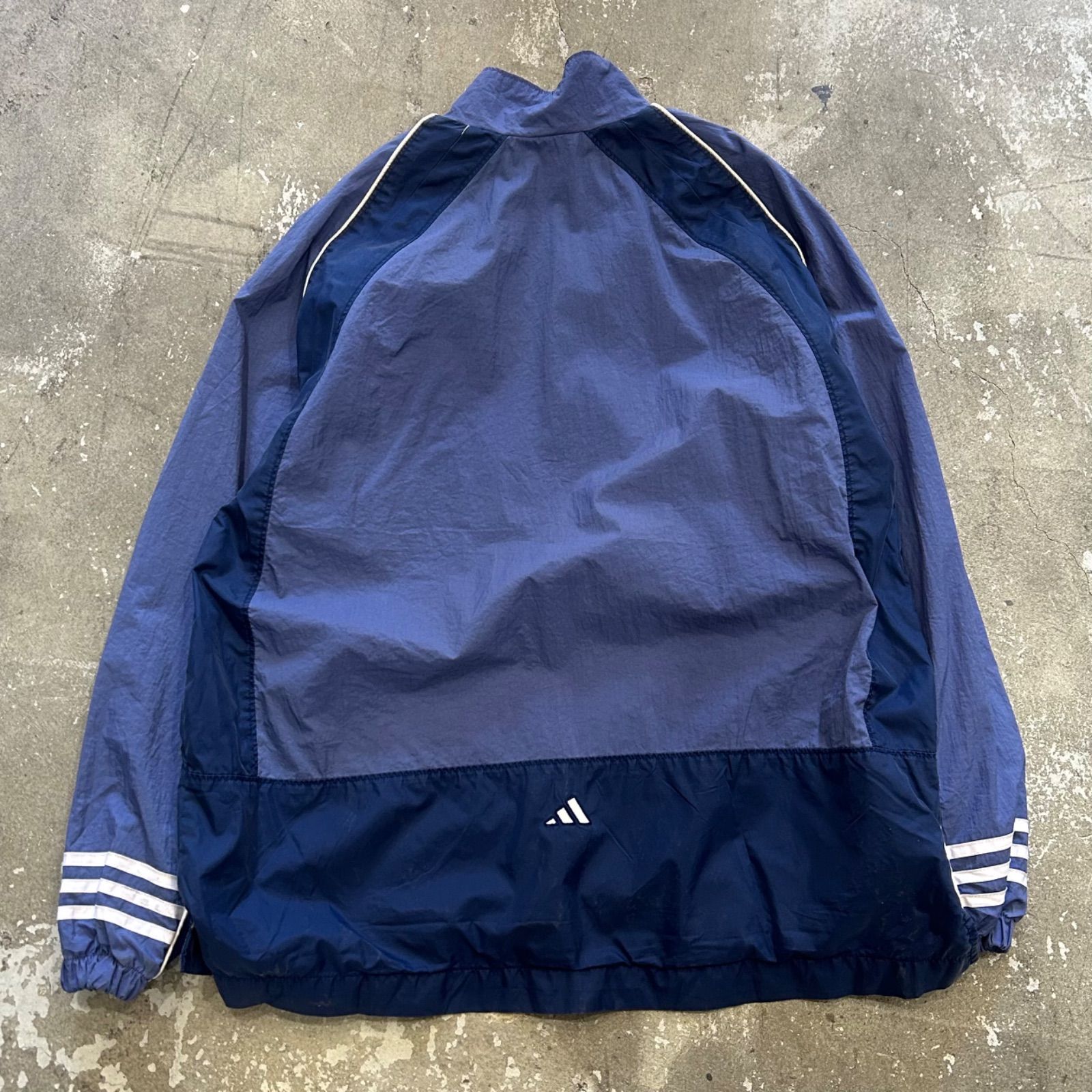 90s adidas アディダス ナイロンジャケット ハーフジップ ジャージ