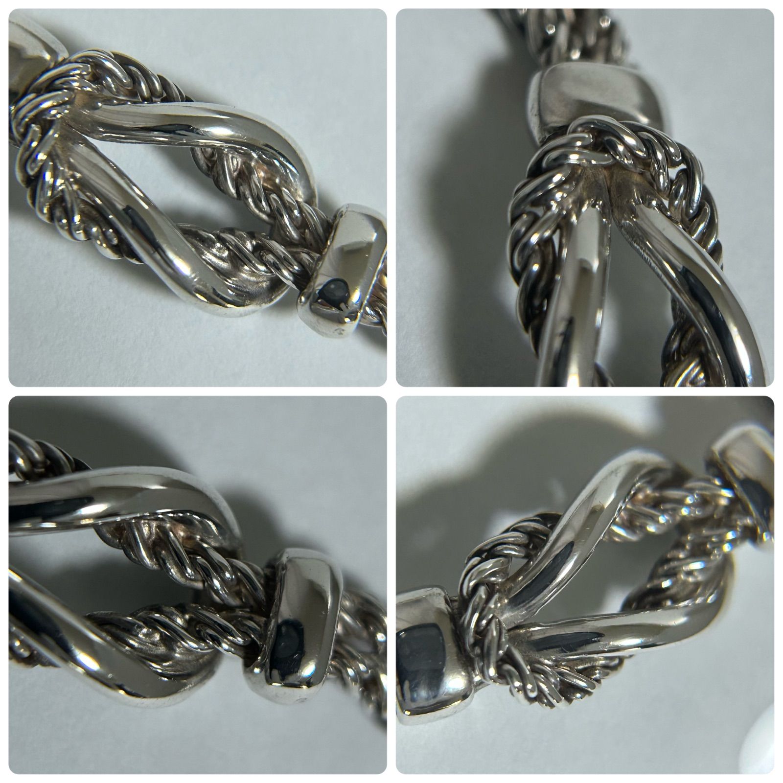 ティファニー ネックレス ノット ダブル ロープ スターリングシルバー