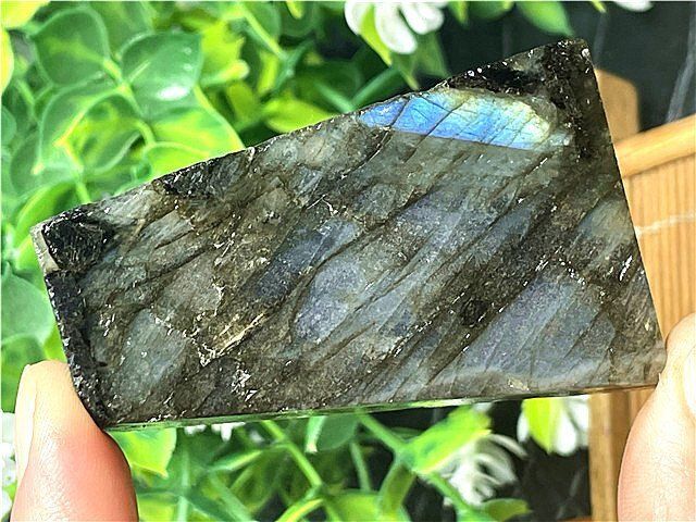 天然ラブラドライト原石 ラブラドライト原石[T703-4061]