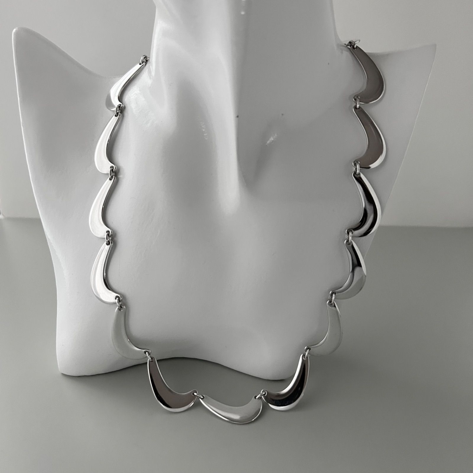  　ネックレス　276　ブーメラン　リンク　シルバー 使用感有】 ジョージジェンセン 276 ブーメラン ネックレス AG925