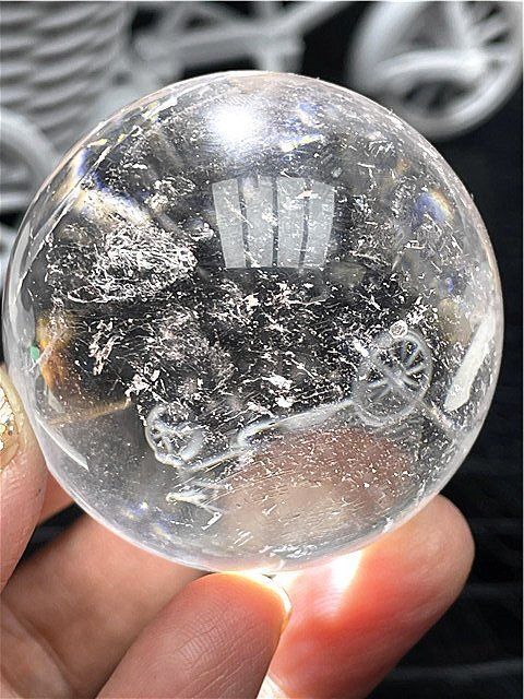 AAAA級☆天然レインボー水晶丸玉B89B1/65B18D - メルカリ