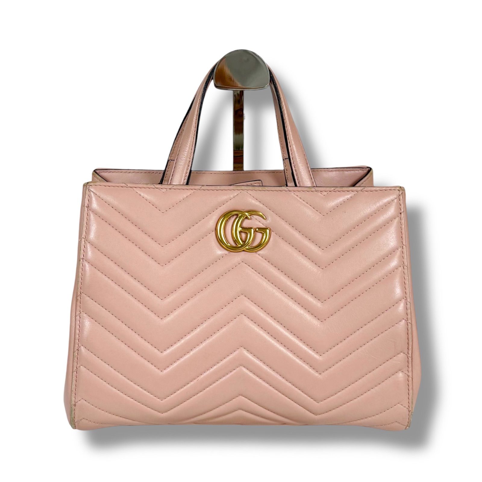 グッチ GUCCI 2WAY ショルダーバッグ ハンドバッグ GGマーモント