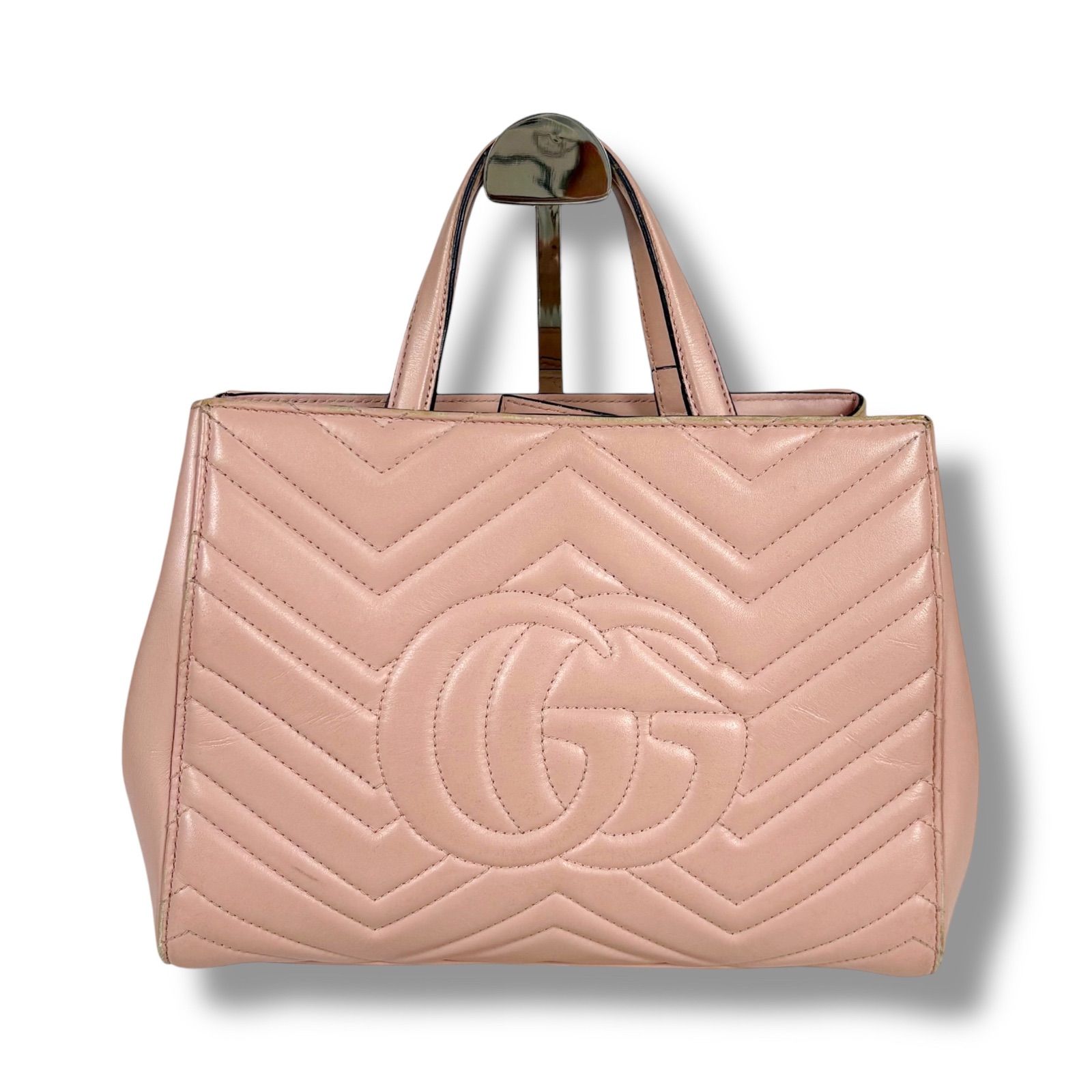 グッチ GUCCI 2WAY ショルダーバッグ ハンドバッグ GGマーモント 