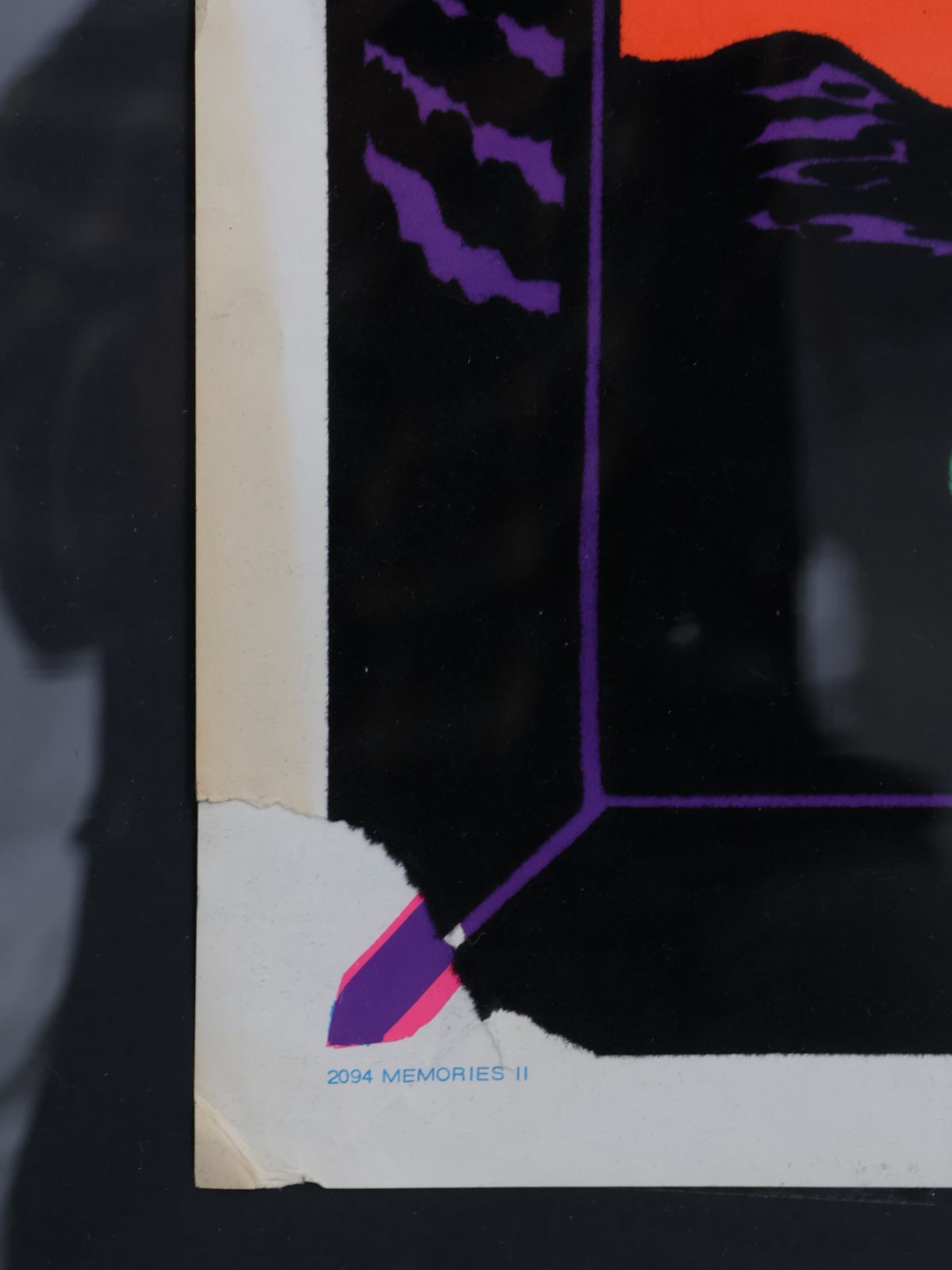 1970年代 ヴィンテージ メンズメモリー ブラックライト ポスター