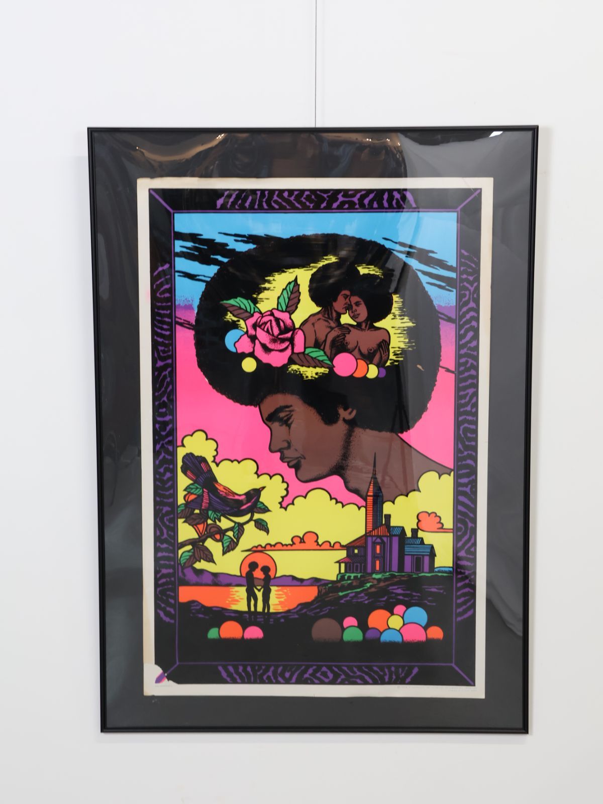 1970年代 ヴィンテージ メンズメモリー ブラックライト ポスター