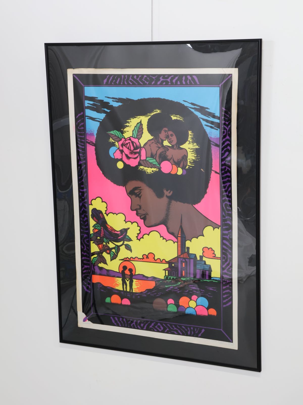 1970年代 ヴィンテージ メンズメモリー ブラックライト ポスター