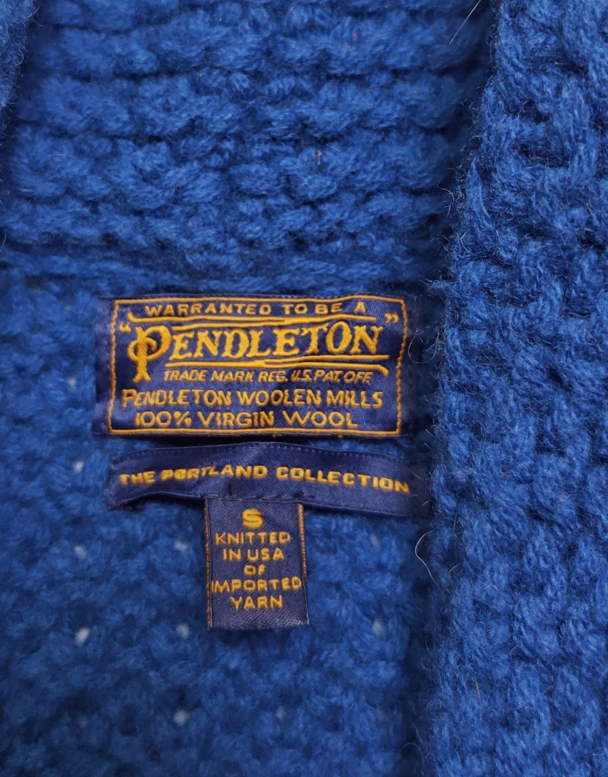USA製 Pendleton ペンドルトン ウールショールカラーカーディガン 