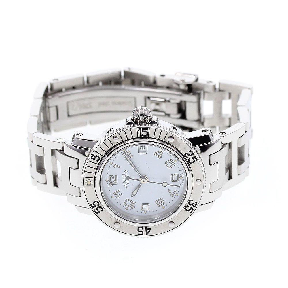 エルメス HERMES CL5.210 クリッパー ダイバー デイト クォーツ レディース 内箱付き_835134 エルメス HERMES CL5.210 クリッパー ダイバー デイト クォーツ