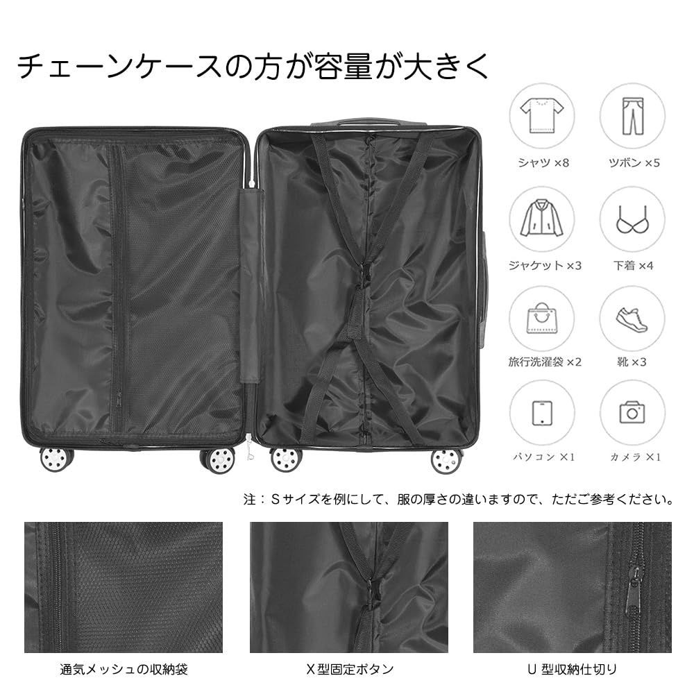 Xindzy] スーツケース キャリーバッグ キャリーケース 機内持込 TSA