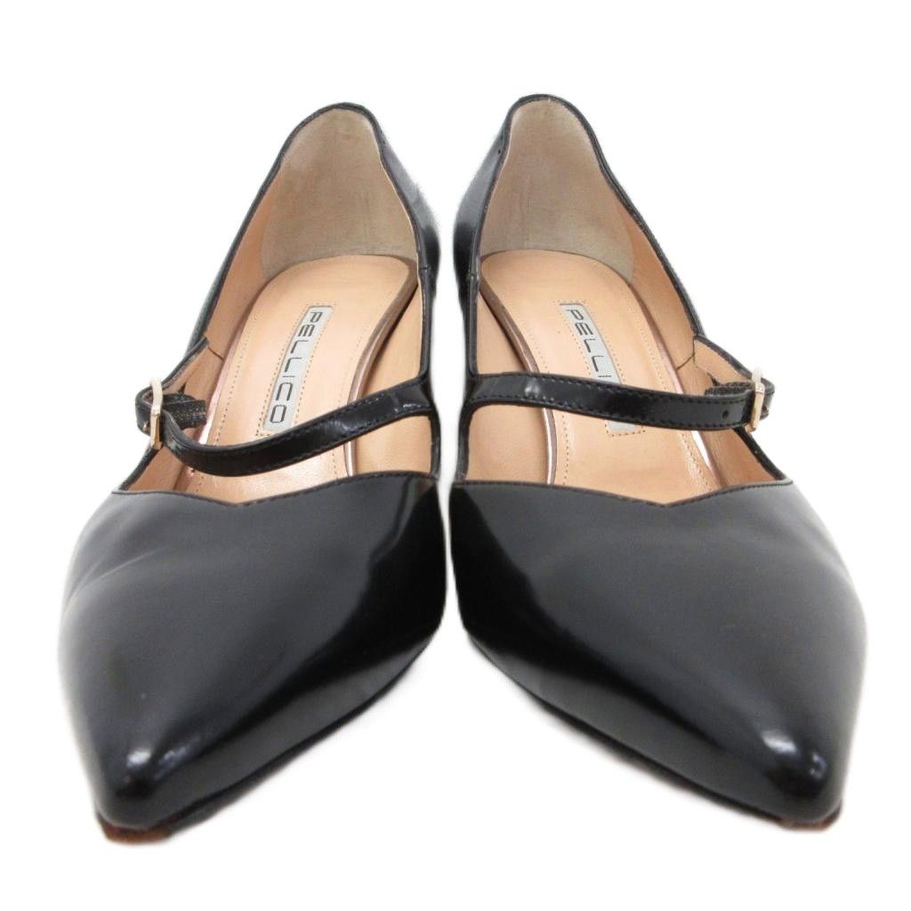 ペリーコ PELLICO 美品 ストラップパンプス ポインテッドトゥ