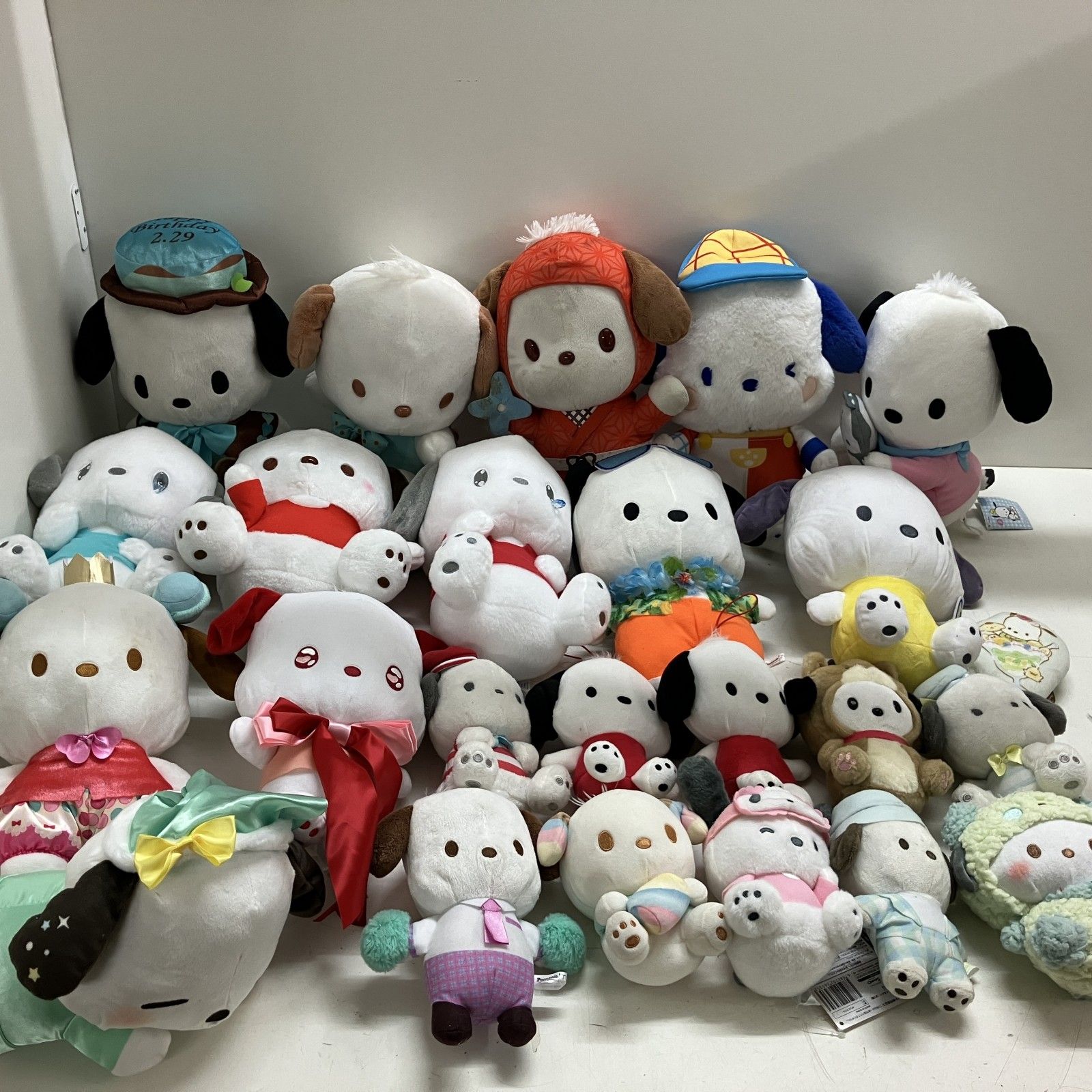 サンリオ ポチャッコぬいぐるみマスコットまとめ売り ◇ 【ジャンク品】 Sanrio サンリオ 24点 まとめ商品 ポチャッコ