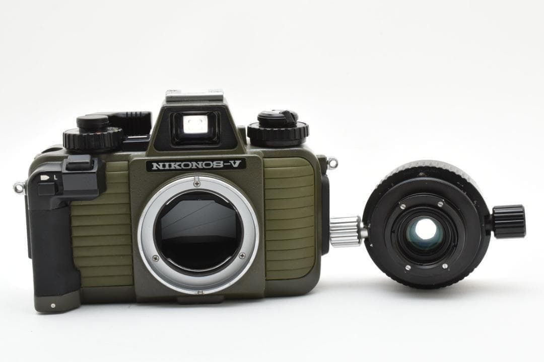 446 希少 Nikon ニコン NIKONOS-V ニコノス モスグリーン 水中カメラ