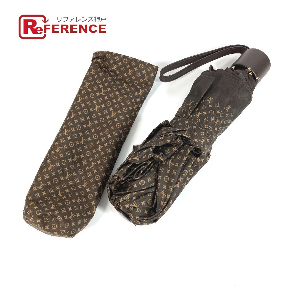 LOUIS VUITTON ルイヴィトン 傘 パラプリュイ ポリエステル ブラウン