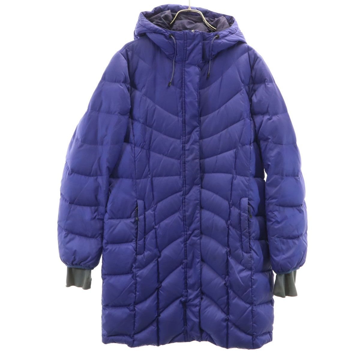 LANDS' END ランズエンド ダウンコート L ネイビー系 レディース 古着