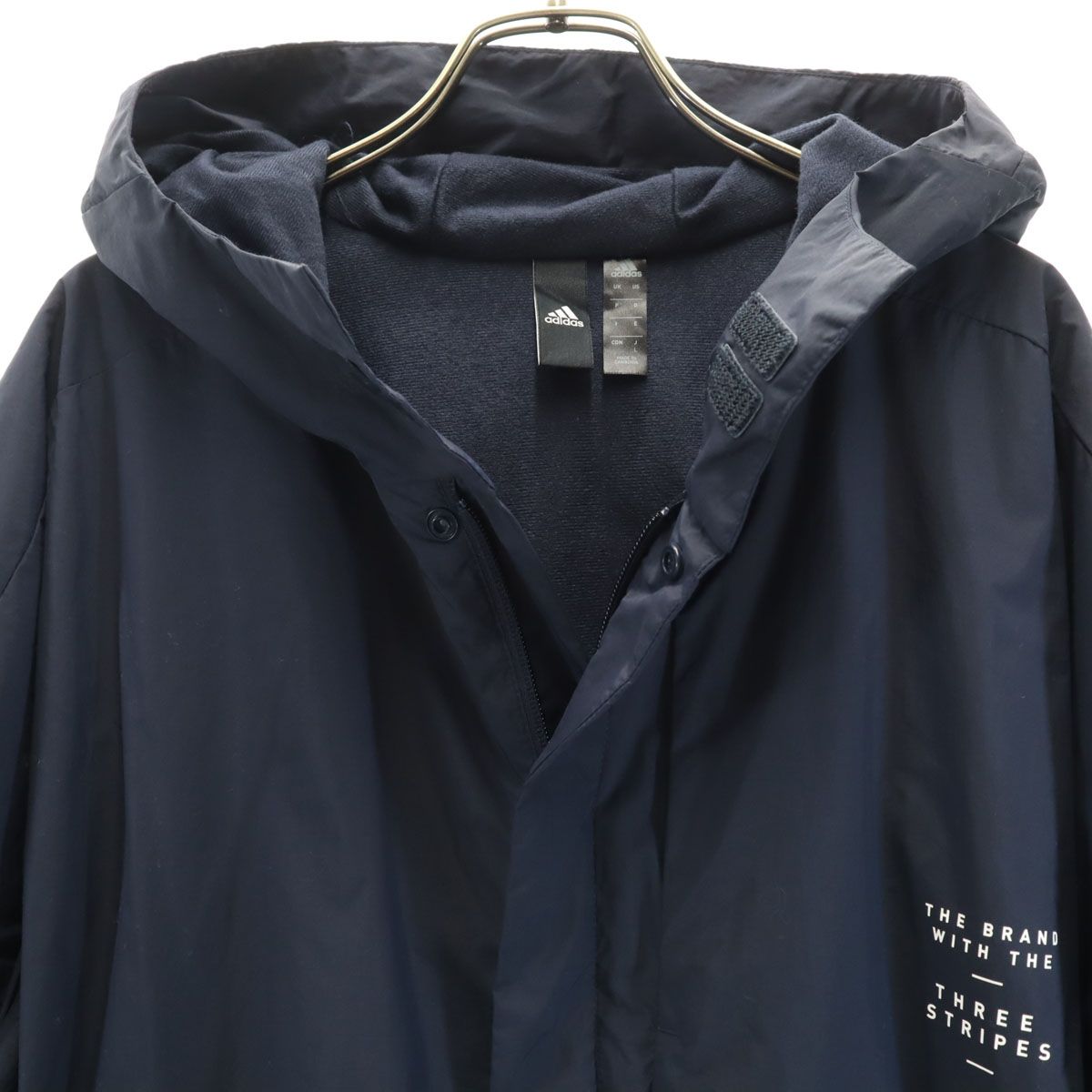adidas アディダス ウインドブレーカー 上下 セットアップ L ネイビー