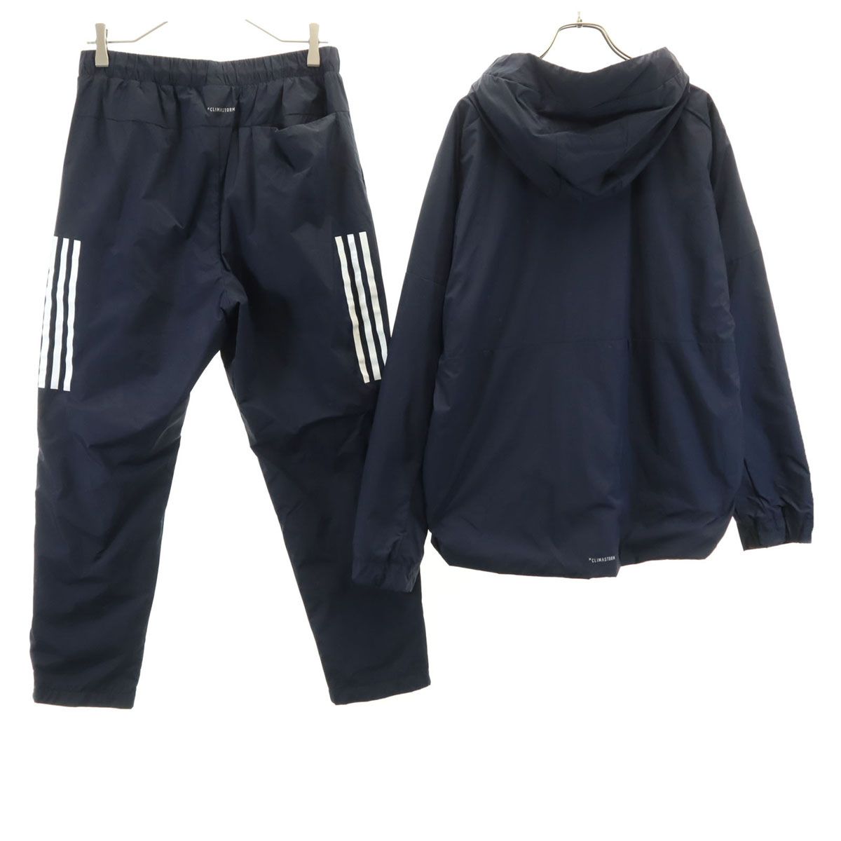 adidas アディダス ウインドブレーカー 上下 セットアップ L ネイビー