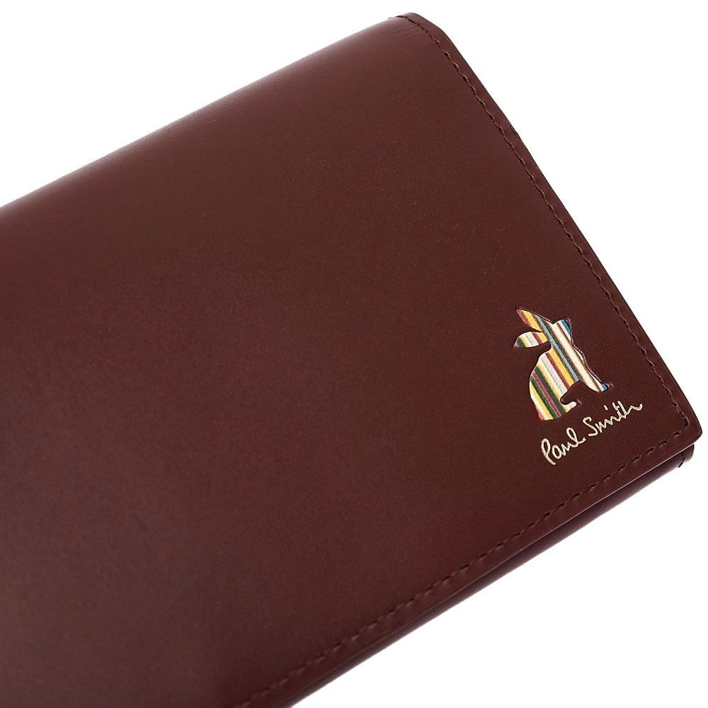 未使用品 Paul Smith マーケトリーストライプラビット レザー 