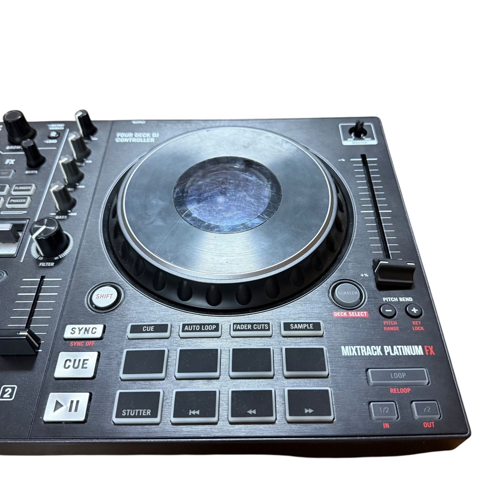 中古美品】Numark MIXTRACK PLATINUM FX 4デッキ対応 PC DJ