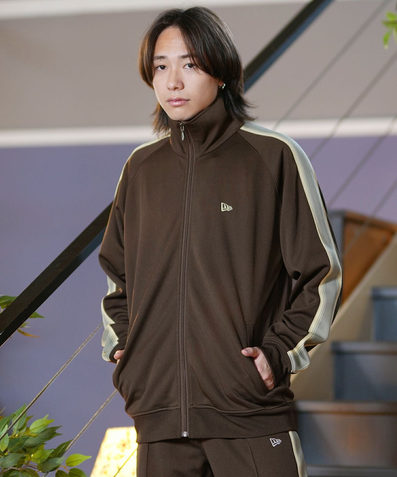 GRASS MEN'S 高品質 ストライプ ダブルブレストスーツ セットアップ レトロ