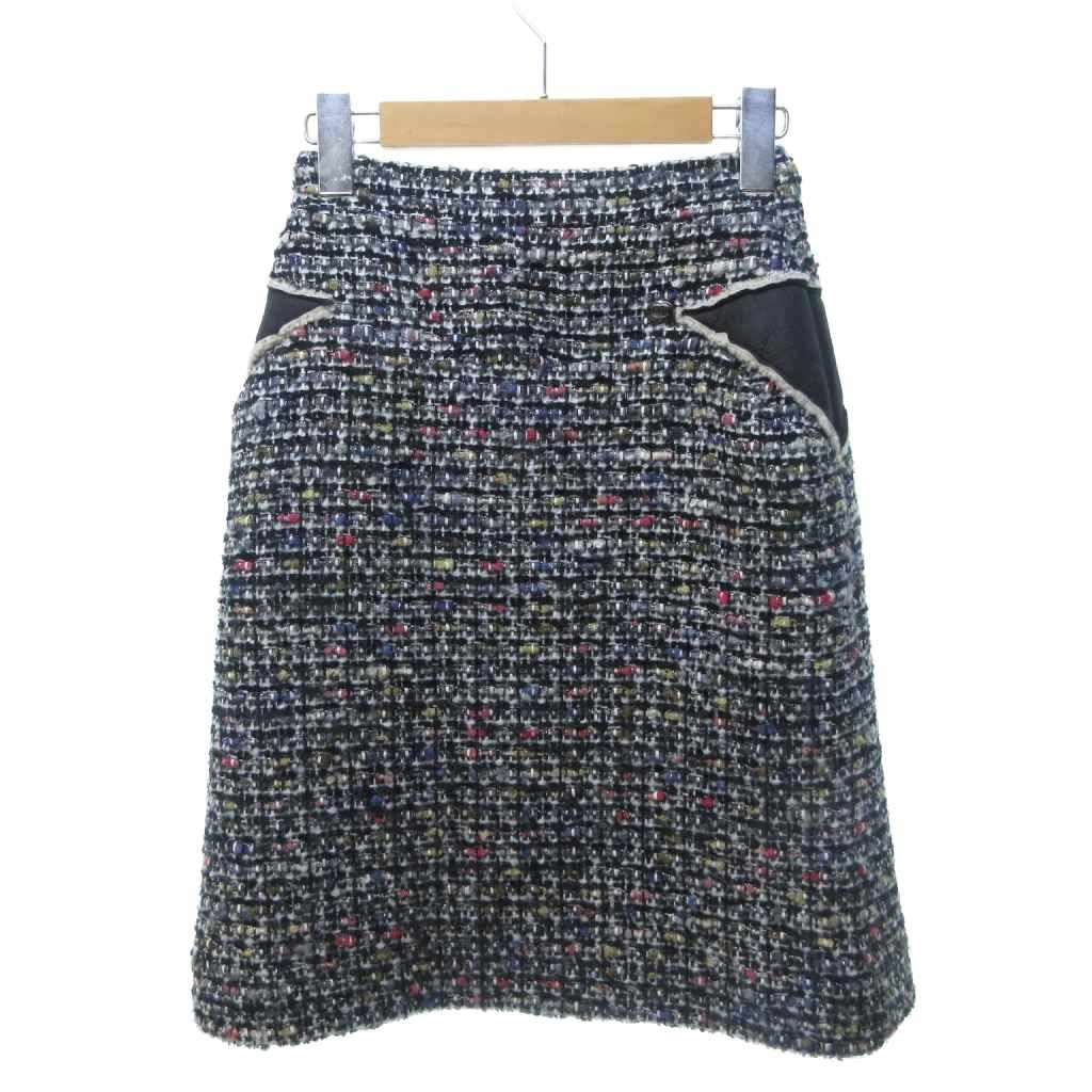 シャネル CHANEL ミックスツイード セットアップ ジャケット スカート