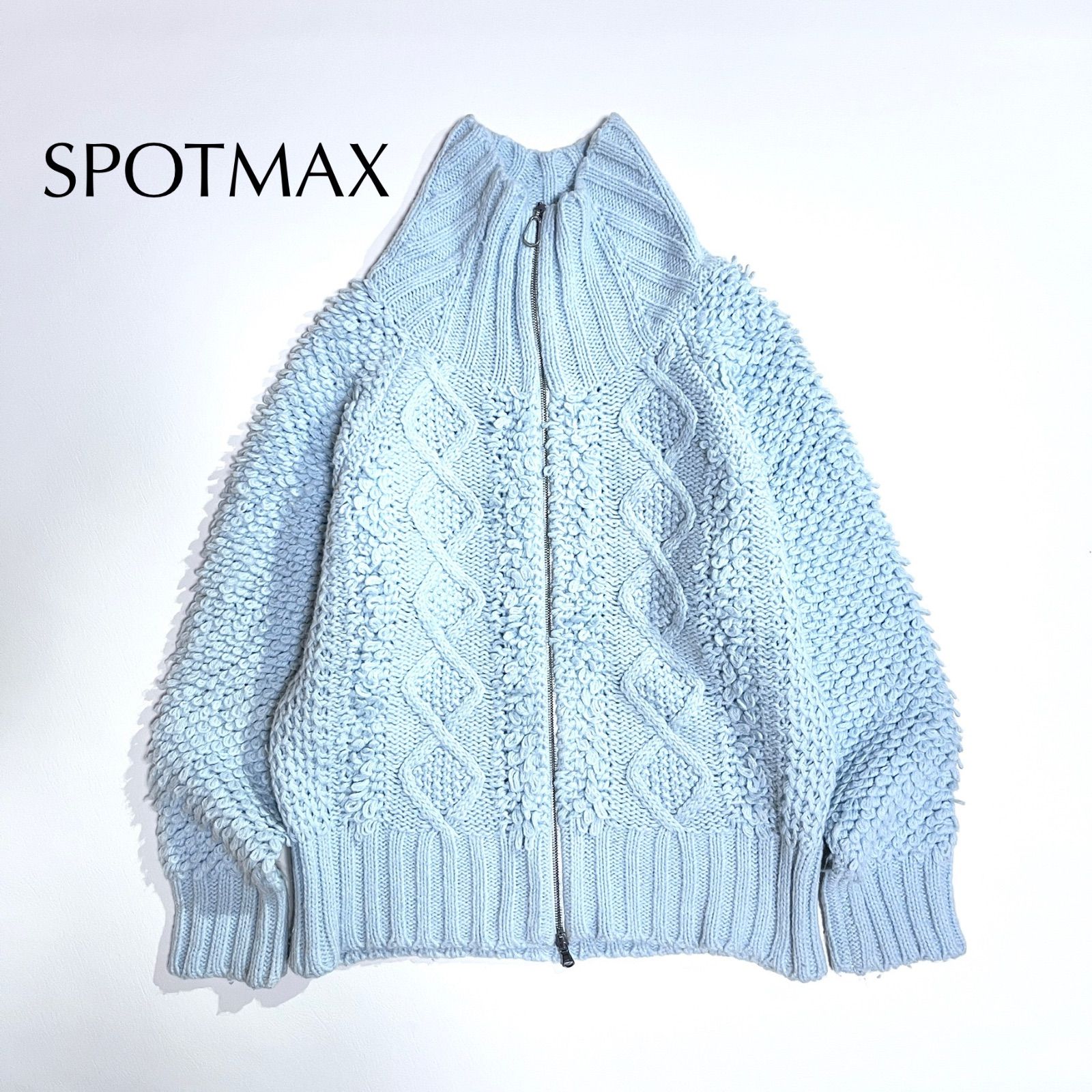 cZ74 Max Mara SPORTMAX アルパカ 羊毛 ラムウール ケーブルニット