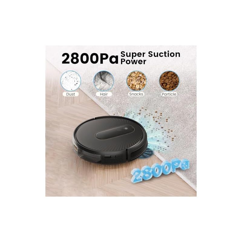 ロボット掃除機 2800Pa 強力吸引 お掃除クリーナー 音量調節 静音 120